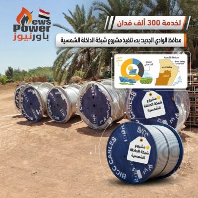 محافظ الوادي الجديد: بدء تنفيذ مشروع شبكة الداخلة الشمسية