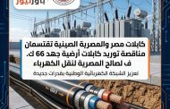 كابلات مصر والمصرية الصينية تقتسمان مناقصة توريد كابلات أرضية جهد 66 ك.ف لصالح المصرية لنقل الكهرباء