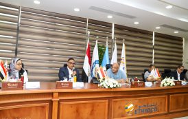 محافظ الإسكندرية يزور إيثيدكو ويضع حجر الأساس لمشروع تطوير طريق النهضة بالعامرية