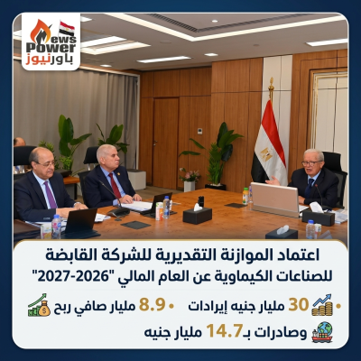 اعتماد الموازنة التقديرية للشركة القابضة للصناعات الكيماوية عن العام المالي 
