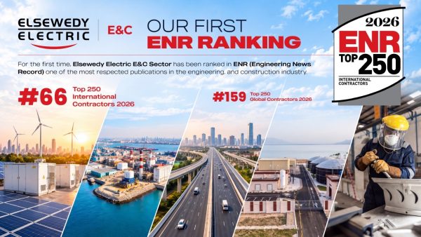 قطاع الهندسة والإنشاءات بالسويدي إليكتريك ينضم إلى قائمة ENR لأكبر 250 مقاولًا دوليًا، ومشروع سد جوليوس نيريري يفوز بجائزة أفضل مشروع عالميًا