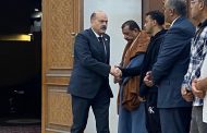 بالصور: قيادات البترول في عزاء والد حسام الفهمي
