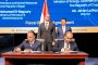 وزيرا البترول المصرى والطاقة القبرصي يشهدان توقيع اتفاقية جديدة بالأحرف الأولي لاستكمال الأطر المالية لمشروع ربط حقل «أفروديت» بالبنية التحتية المصرية تمهيدًا لنقل الغاز إلى مصر